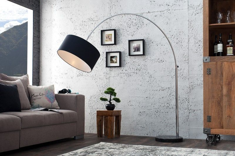 Stojací lampa BIG BOW 170-180 CM černá  Doplňky a dekorace 35399