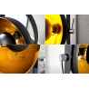 Stojací lampa STUDIO 3M 130 CM černo-zlatá  Doplňky a dekorace 22968