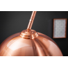 Stojací lampa BIG BOW 170-210 CM měděná  Doplňky a dekorace 21599