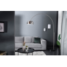 Stojací lampa BIG BOW 170-210 CM matně chromovaná  Doplňky a dekorace 21068