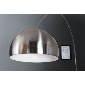 Stojací lampa BIG BOW 170-210 CM matně chromovaná  Doplňky a dekorace 21068