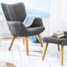 Designová křeslo Scandinavia šedé  Křesla 39187