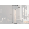 Stojací lampa ROSILIQUE 175 CM béžová  Doplňky a dekorace 17320