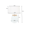 Stolní lampa CLASSICO 60 CM skleněná plnitelná  Doplňky a dekorace 44817