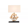 Stolní lampa WAVE 60 CM bílá masiv teak  Doplňky a dekorace 43932