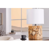 Stolní lampa PURE NATUR 45 CM bílá masiv železné dřevo  Doplňky a dekorace 43930