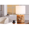 Stolní lampa PURE NATUR 45 CM bílá masiv železné dřevo  Doplňky a dekorace 43930