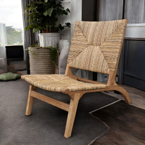 Křeslo s úpletem z vodního hyacintu SIENA  Zahradní sedací nábytek 11103