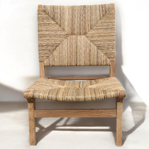 Křeslo s úpletem z vodního hyacintu SIENA  Zahradní sedací nábytek 11103