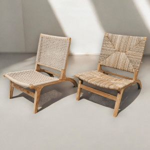 Křeslo s úpletem z vodního hyacintu SIENA  Zahradní sedací nábytek 11103