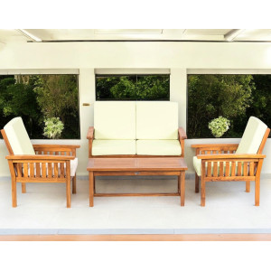 Teaková zahradní sestava ROSALINE SET  Zahradní sety 6112