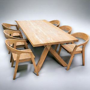 Stůl z masivního teaku 200cm + Isabella set  Zahradní sety 2495001