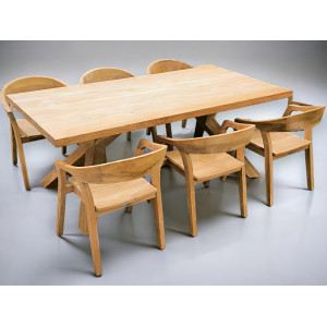 Stůl z masivního teaku 200cm + Isabella set  Zahradní sety 2495001