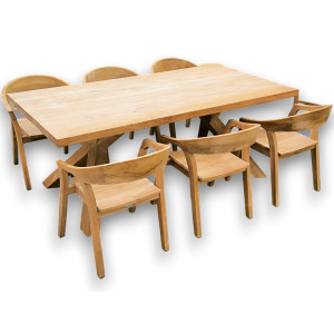 Stůl z masivního teaku 200cm + Isabella set  Zahradní sety 2495001