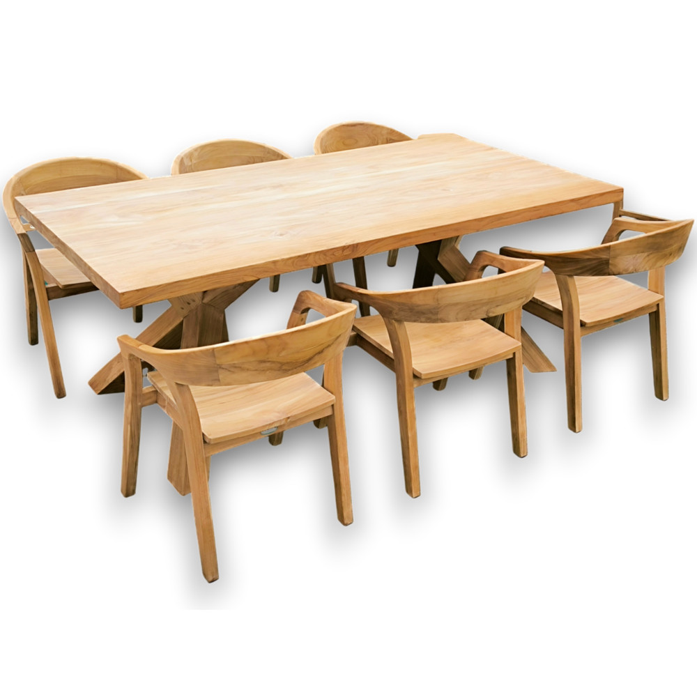 Stůl z masivního teaku 200cm + Isabella set  Zahradní sety 2495001