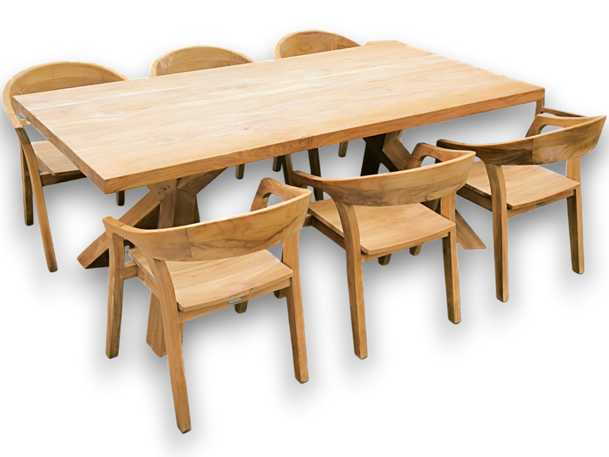 Stůl z masivního teaku 200cm + Isabella set  Zahradní sety 2495001