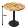 VARENA SET stůl VARENA ⌀75cm 2x BISTRO křesla  Bílá  Zahradní sety 80042,1
