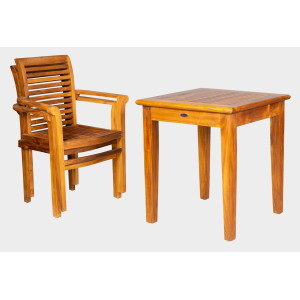 Balkonový set z masivního teaku DANTE+NICE  Zahradní sety 11044S10