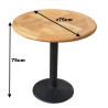 Jídelní stůl VARENA ⌀ 75cm  Zahradní sety 2304001