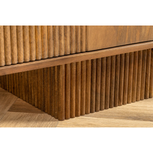 Televizní stolek Art Deco 200cm masiv hnědé mango  TV stolky a komody 45479