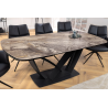 Rozkládací keramický jídelní stůl Magma 180-220-260cm taupe mramor  Jídelní stoly 45178