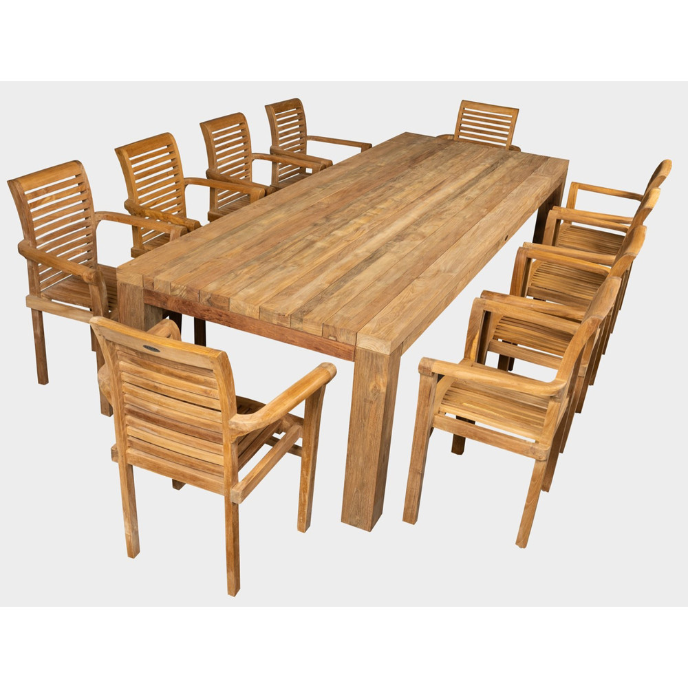 Dřevěná sestava z teaku FLOSS + NICE SET  Zahradní sety 11248S