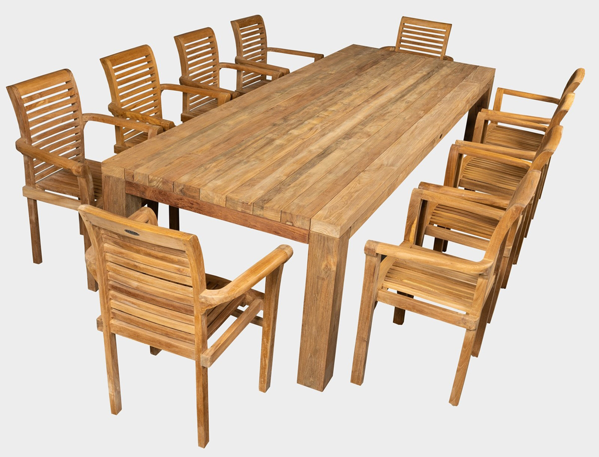 Dřevěná sestava z teaku FLOSS + NICE SET  Zahradní sety 11248S