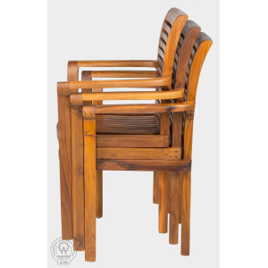 Dřevěná sestava z teaku FLOSS + NICE SET  Zahradní sety 11248S