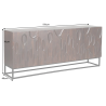 Luxusní 3D komoda DUNE masiv akát 175cm  Komody 45596