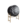 Vysoká komoda Lion 160cm masiv mango black  Komody 45850
