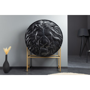 Vysoká komoda Lion 160cm masiv mango black  Komody 45850