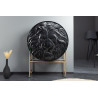 Vysoká komoda Lion 160cm masiv mango black  Komody 45850