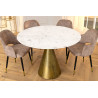 Kulatý jídelní mramorový stůl ELEGANCIA 100cm  Jídelní stoly 44859