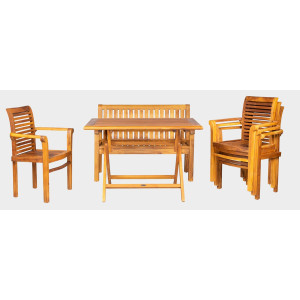 sestava z teaku VASCO SET  Zahradní sety 11026S18