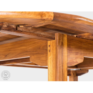 Teakový stůl rozkládací ELEGANTE 100x130-180 cm  Zahradní stoly a stolky 11121