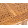 Teakový stůl rozkládací ELEGANTE 100x160-220 cm  Zahradní stoly a stolky 11120