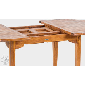 Teakový stůl rozkládací ELEGANTE 120x200-300  Zahradní stoly a stolky 11001