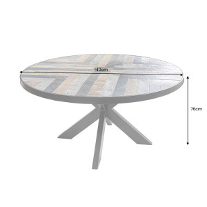 Kulatý jídelní stůl MOUNTAIN SOUL 140cm  Jídelní stoly 45673