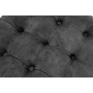 Taburet MODERN BAROCCO 50 CM šedý samet  Taburety a podnožky 44747