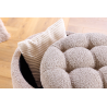 Taburet MODERN BAROCk 50 CM šampaňský bouclé  Taburety a podnožky 45066