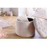 Taburet MODERN BAROCk 50 CM šampaňský bouclé  Taburety a podnožky 45066