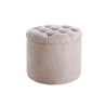 Taburet MODERN BAROCk 50 CM šampaňský bouclé  Taburety a podnožky 45066