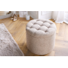 Taburet MODERN BAROCk 50 CM šampaňský bouclé  Taburety a podnožky 45066