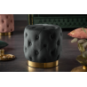 Taburet MODERN BAROCK 38 CM černý samet  Taburety a podnožky 40732