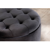 Taburet MODERN BAROCCO 50 CM černý samet  Taburety a podnožky 40734
