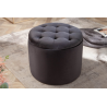 Taburet MODERN BAROCCO 50 CM černý samet  Taburety a podnožky 40734