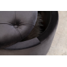 Taburet MODERN BAROCCO 50 CM černý samet  Taburety a podnožky 40734