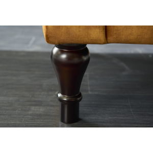 Pohovka PARIS 225 CM tmavě žlutá samet  Pohovky 41249