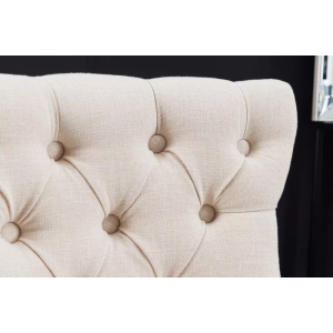 2SET barová židle CASTLE béžová strukturovaná látka  Židle 43217