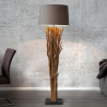 Stojací lampa EUPHORIA 175 CM hnědá naplavené dříví  Lampy 19472